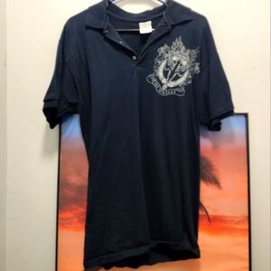 Thursday band collared polo shirt